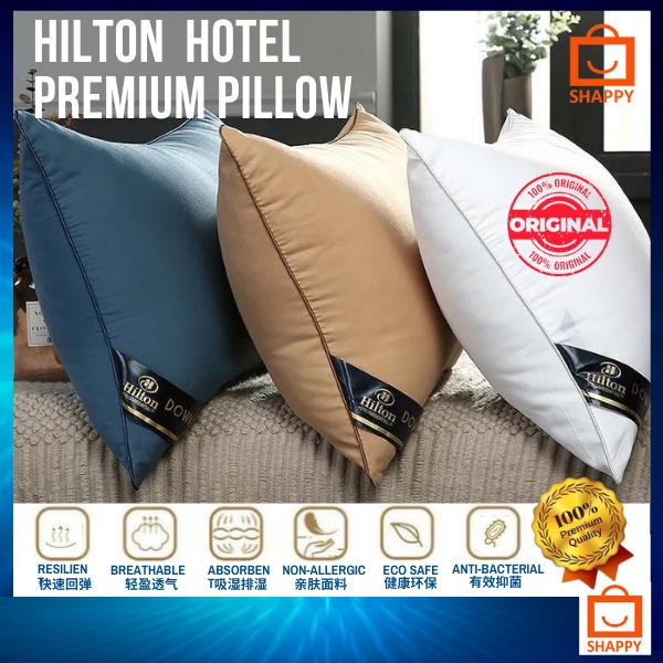 SHAPPY Premium Hilton แกนหมอน หมอน Microfibre หมอนโรงแรม Bantal โรงแรม Bantal 细维绒丝