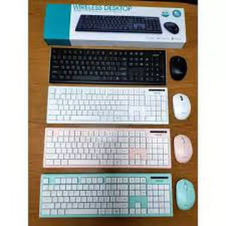 OKER ชุดคีบอร์ดเมาส์ไร้สาย Wireless keyboard mouse set รุ่น ik7500 แถมฟรีแผ่นรองเม้าส์