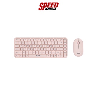 SGEAR KEYBOARD+MOUSE MKM411 COMBO WIRELESS SUPER THIN PINK/2Y by speedgaming