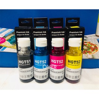 หมึกเติมHP/น้ำหมึกเติม Tank HP INKJET GT51 รุ่น GT5810,GT5820 4 สี หมึกเกรดเอ สีสด ทดแทนของแท้ได้ดี