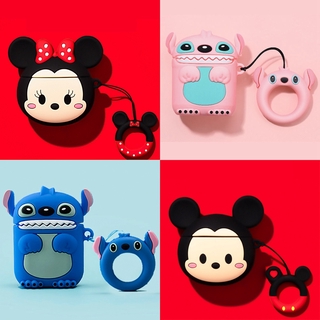 For Apple Airpods 1 2 Case Cartoon Cute Micky Soft Earphone Cover For Apple Air Pods 2 Wireless Headphone Earpods Charging Box Clear Protective Case