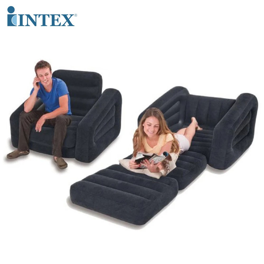 sale INTEX โซฟาเป่าลม ปรับนอนได้ Pull-Out Chair โซฟา ที่นอน ที่นอนเป่าลม รุ่น 68565