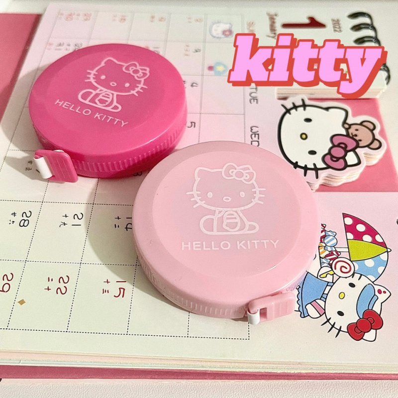 Hello Kitty เทปวัดแบบพกพา สายวัดแบบพกพา เทปหนังมินิ สายวัด