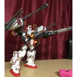 Custom gundam mg heavy arms cannon เฉพาะ ส่วนจรวด ปืนกลติดไหล่และปืนใหญ่ด้านหลัง ไม่รวมปืนกลหลักในภาพ