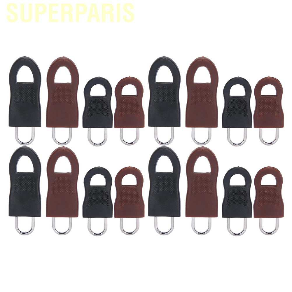 Superparis Detachable Zipper Pull Tag Kit Rubber Fixer Puller Tab Bag
