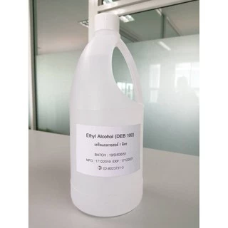 เอทิลแอลกอฮอล์ 99.9% เกรดพรีเมี่ยม แอลกอฮอล์น้ำ Ethyl Alcohol ขนาด 1 ลิตร