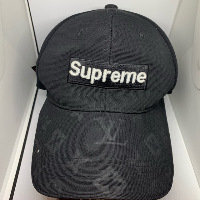 หมวก Supreme / LV สีดำ เสิ่นเจิ้น