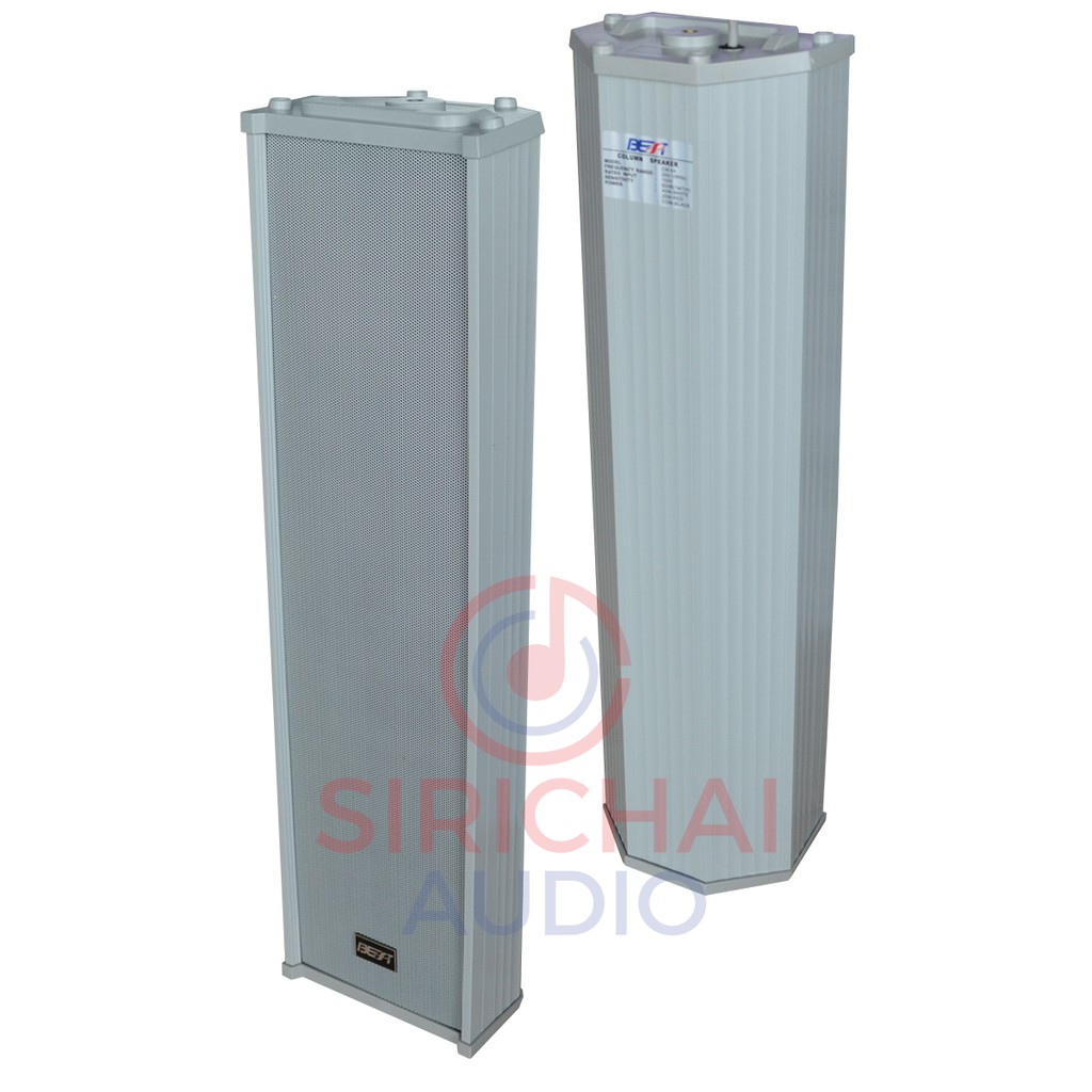 ลำโพงคอลัมน์ BEST รุ่น CM54 ราคาต่อใบ Column speaker ลำโพง5นิ้ว4ดอกเรียง มีลายน์100v