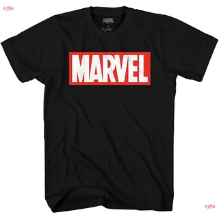 irjfje Marvel Mens Comics Simple Classic Logo T-Shirt ดพิมพ์ลาย เสื้อยืดผู้ชายและผู้หญิง ดผ้าเด้ง คอกลม cotton แฟชั่น เ