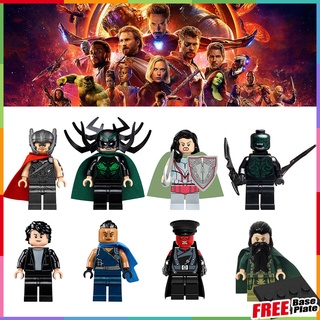 ฟิกเกอร์ Marvel Minifigures Hella Thor Valkyrie Asgard Superhero Red Skull Sif Bruce Banner Mandarin ขนาดเล็ก สําหรับเก็บสะสม