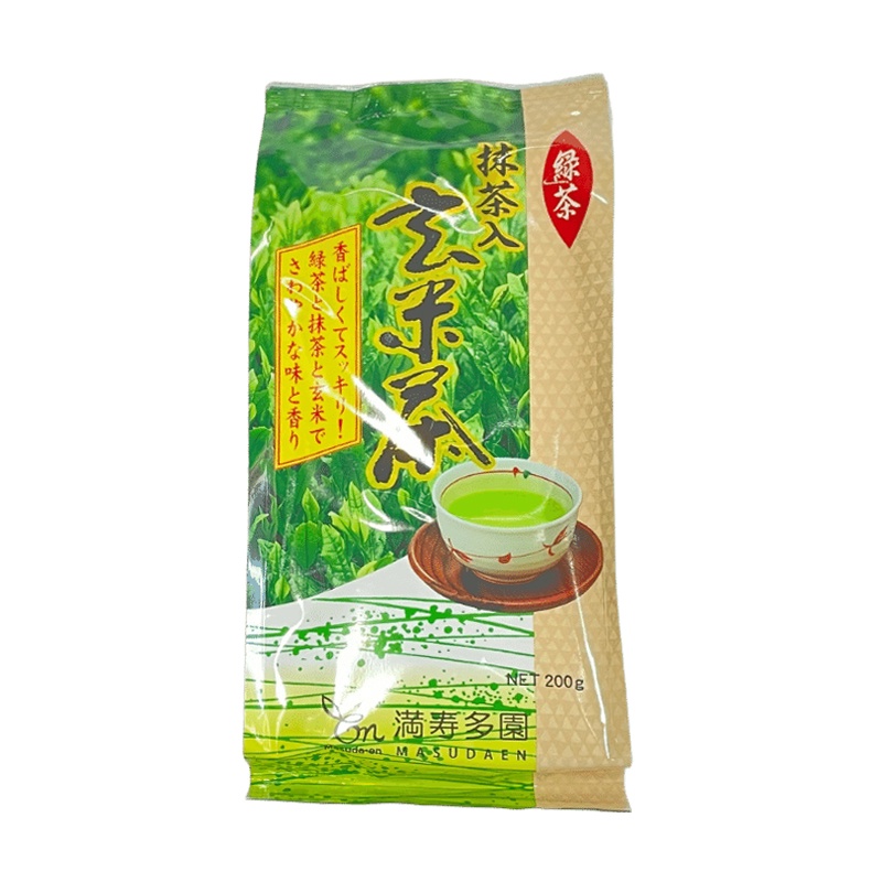 ชาเขียวญี่ปุ่น มัชฉะ อิริ เกนมัยฉะ (มาสุดาเอน) Maccha Iri Genmaicha (Masudaen Brand) 200g