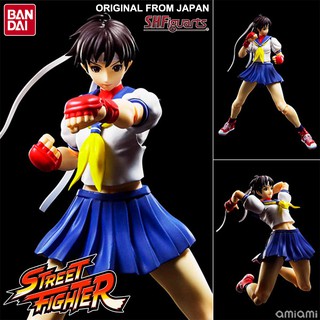 งานแท้ Original ฟิกม่า ฟิกเกอร์ Bandai Tamashii Nations Street Fighter IV สตรีทไฟเตอร์ Sakura Kasugano ซากุระ คาซุกาโนะ