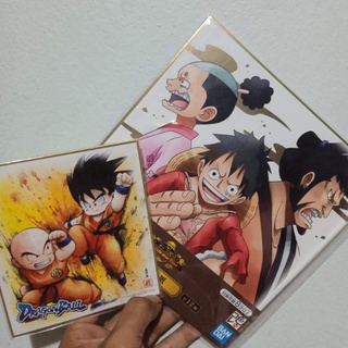 ชิกิชิ แผ่นขอลายเซ็นต์ อนิเมะ วันพีช ดราก้อนบอล Onepiece Dragonball Anime Poster One piece Shikishi รูปภาพ โปสเตอร์