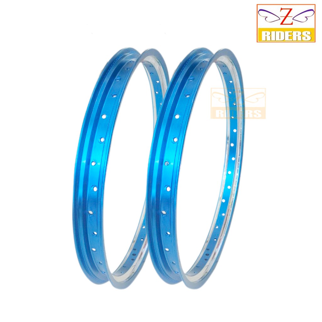 วงล้อ AKRONT SPAIN 1.40-17 สีฟ้าสลับสีเงิน  (สินค้าจำหน่ายเป็นคู่)