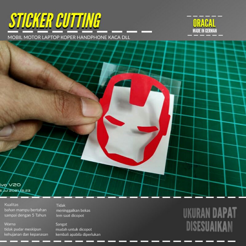 IRON MAN สติ๊กเกอร์ 3 สติ๊กเกอร์ตัดแบบกําหนดเอง