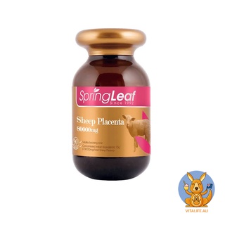 รกแกะ Springleaf Sheep placenta 80000mg 90 Capsules NEW!!