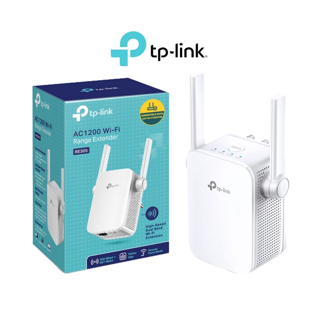 TP-Link RE305 AC1200 WiFi Range Extender Up to 1200Mbps Repeater, Access Point อุปกรณ์ขยายสัญญาณไวไฟ