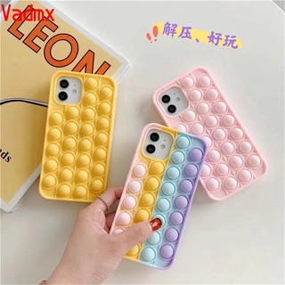 Relive Stress Phone Case Samsung Galaxy A22 A52 A72 A51 A71 4G 5G A50 A50S A30S A30 A20 Cover Pop Fidget Toys Push It Bubble Soft Silicone Case