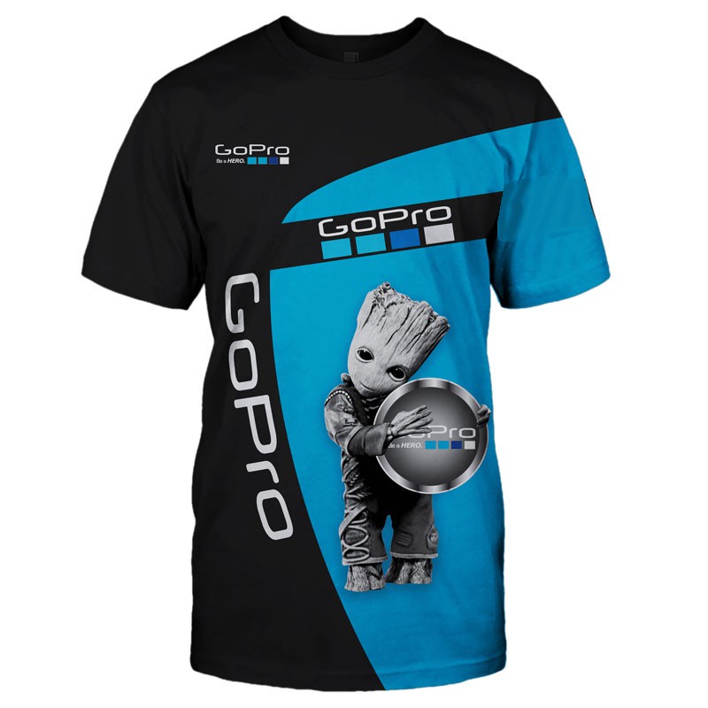 Gopro Helmet Hero Athletes เสื้อยืดขนาด XXS 6-XL เสื้อยืดผู้ชายพรีเมี่ยมคอกลมแฟชั่น