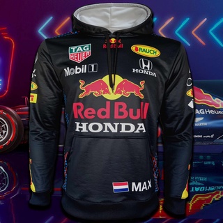 เสื้อฮู้ดดี้ ฟอร์มูลาวัน Hoodie Formula One เสื้อทีม F1 Red Bull Racing ฮู้ดดี้-เอฟวัน #FM0002 รุ่น Max-V (ฮู้ด,สวมหัว)