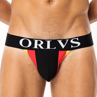 Color block mid-rise thong briefs [JIANGS FASHION] ราคาถุก ราคาส่ง