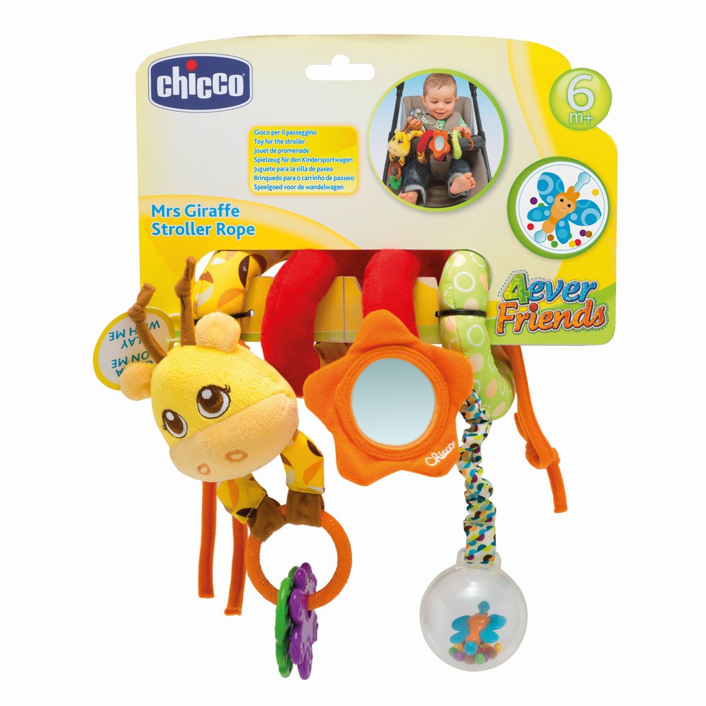 Chicco เถาวัลย์ม้วนติดรถเข็นเด็ก Baby Sense Giraffe Stroller