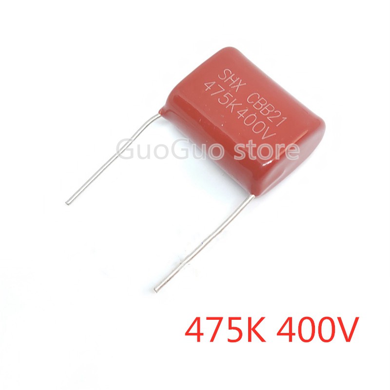 5 ชิ้น CBB ตัวเก็บประจุ 475K 400V 475 4.7Uf CBB21 CBB22 Metallized Polypropylene ฟิล์มตัวเก็บประจุ P