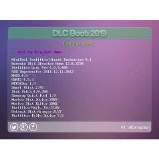 DLC Boot 2019  โปรแกรมฺBoot ซ่อมคอมอเนกประสงค์