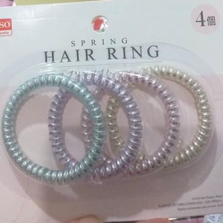 Daiso Spring Hair Ring ยางรัดผมจากญี่ปุ่น ไม่ดึงผมและหนังศรีษะ✅สินค้าพร้อมส่ง✅