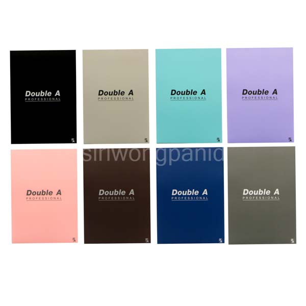 สมุดรายงาน 70แกรม ขนาด เอ4 (210x297มม.) 50แผ่น Double A คละสี ราคาขายต่อเล่ม