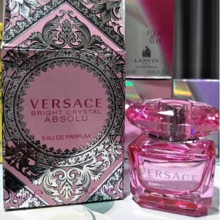 ของแท้ ล็อตใหม่ 5 mL. VERSACE Bright Crystal Absolu EDP น้ำหอม สำหรับหญิงสาว ที่เปิดตัว มอบกลิ่นหอมหวานที่สดใส ชมพูเข้ม