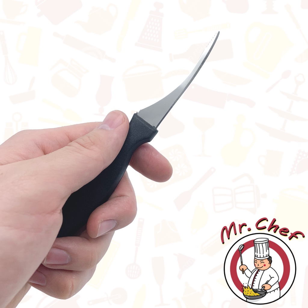 Mr.Chef [พร้อมส่ง] มีดแกะกุ้ง ที่แกะกุ้ง ที่แกะขี้กุ้ง มีดสั้น มีดเล็ก สำหรับแกะกุ้ง ผลิตจากสแตนเลส ด้ามพลาสติก