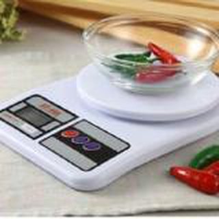 Electronic Kitchen Scale เครื่องชั่งน้ำหนักอาหาร 10,000 g รุ่น SF-400 (สีขาว)