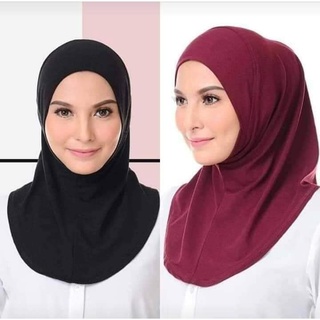 อินเนอร์ปิดคอ อินเนอร์คลุมผมสำหรับสาวมุสลิม (innermuslim) เนื้อผ้าเรย่อนตัวหนา ใส่สบาย ไม่เจ็บหู สามารถใส่เล่นกีฬาได้