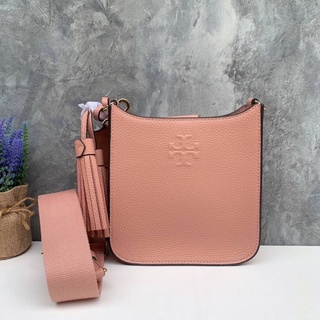 🎀 (สด-ผ่อน) กระเป๋าสะพาย ชมพู Pink Moon Tory Burch 84774 Thea Mini Web Shoulder Bag