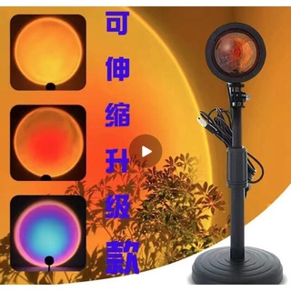 🔥COOD🔥โคมไฟ Led โคมฉายสายรุ้ง พระอาทิตย์ตก โปรเจคเตอร์ Tiktok Rainbow Sunset Projection Lamp โคมไฟโปรเจคเตอร์ ไฟตกแต่งห้