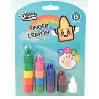 Finger crayon
สีเทียนสวมนิ้ว 15 สี สวมนิ้วสร้างความสนุกสนานหรือเอามาต่อเป็นดินสอ