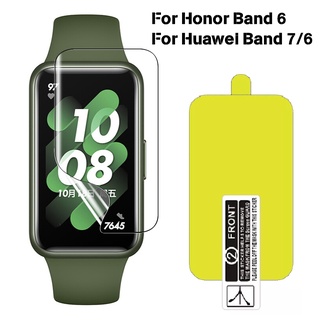 ฟิล์มกันรอยหน้าจอสมาร์ทวอทช์ TPU HD แบบนิ่ม สําหรับ Huawei Band 6/7/Honor Band 6/7