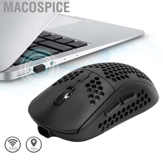 Macospice Hxsj T90 เมาส์ไร้สาย 3 โหมด Bt3 . 0 + 5 2 4 G Rgb สว่างสามารถปรับ Dpi สําหรับ Laptop Desktops