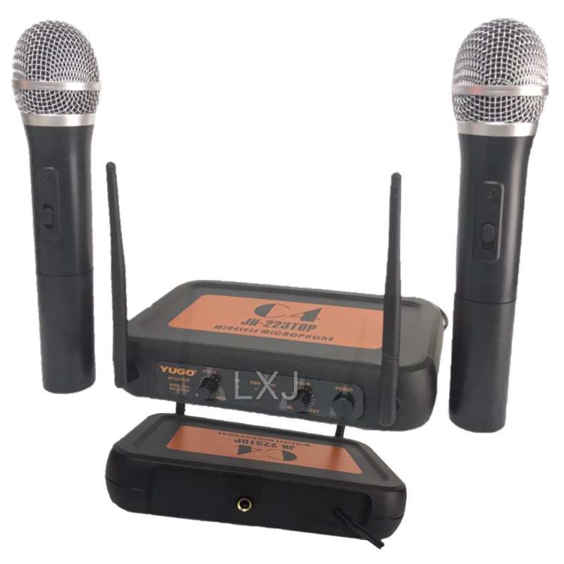 YUGO ไมโครโฟนไร้สาย ไมค์ลอยคู่ WIRELESS MICROPHONE รุ่น YUGO JH-223TOP