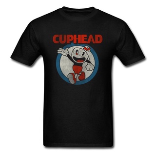 เสื้อทหาร - ผู้ชายเสื้อยืดวินเทจ Cuphead สําหรับผู้ชาย Cuphead เกมเสื้อยืดตลก Tshirt แฟนพิมพ์กราฟิก