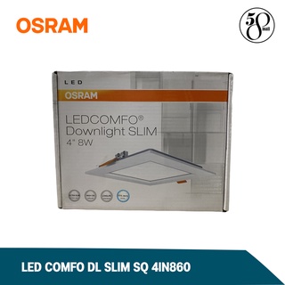 [ ลดพิเศษ ]  Osram หลอดไฟดาวน์ไลท์ LED DOWNLIGHT หลอดไฟ LED COMFO DL SLIM SQ 4IN860