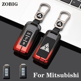 ZObig เคสกุญแจรีโมตรถยนต์ โลหะผสมสังกะสี สําหรับ Mitsubishi Mitsubishi Outlander Lancer EX ASX RVR Colt Grandis Pajero Sport L200 Eclipse