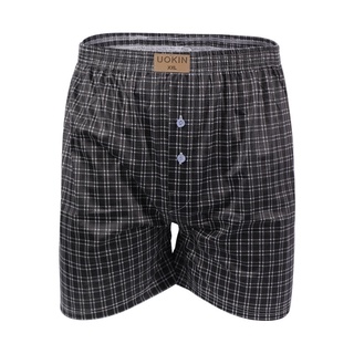 กางเกงบ๊อกเซอร์ boxer เกรดพรีเมียม L-2XL UOKIN ผ้ายืดนิ่ม เอว*26-40* ผ้าสีพื้น