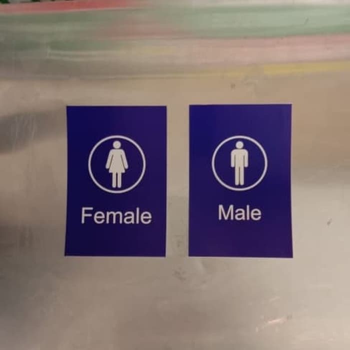 K3 SAFETY SIGN STICKER ผู้ชาย/ราคาต่อหน่วย UK 10X15CM