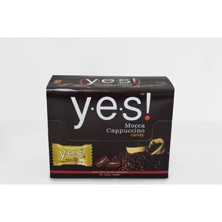 Yes! ลูกอมรส Mocca Cappucino กล่องเล็ก แบบแพ็ค 12กล่อง (36กรัม/กล่อง)