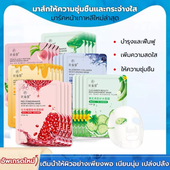 ★1บาทเท่านั้น★มาส์กหน้าFacialMaskแผ่นมาร์คหน้ามาส์กหน้าของใช้ส่วนตัวดูแลผิวหน้าเเผ่นมาร์คหน้า