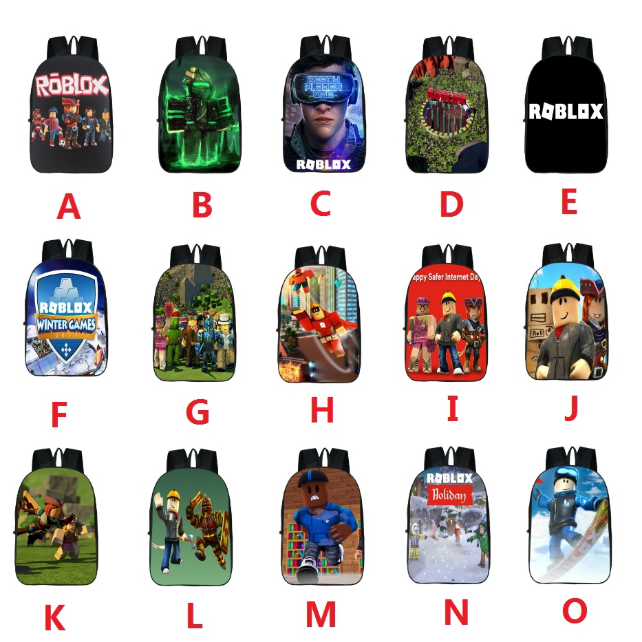 Roblox Backpack Waterproof Kids Boys School Bag Student Laptop Travelbag Rucksack - roblox backpack schoolbag book bag bag pack handbag