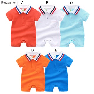 orangemom baby romper polo summer infant jumpsuit shorts sleeved baby bodysuit 2021 new style,1PCS