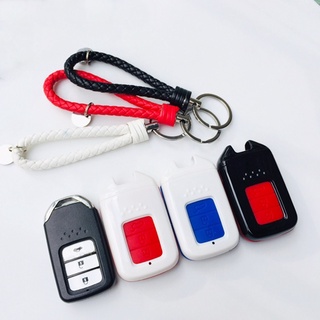 กรอบ-เคส ใส่กุญแจรีโมทรถยนต์ รุ่น เคส-ปุ่มยาง Honda Accord All New City Smart Key 3 ปุ่ม (พร้อมพวง)